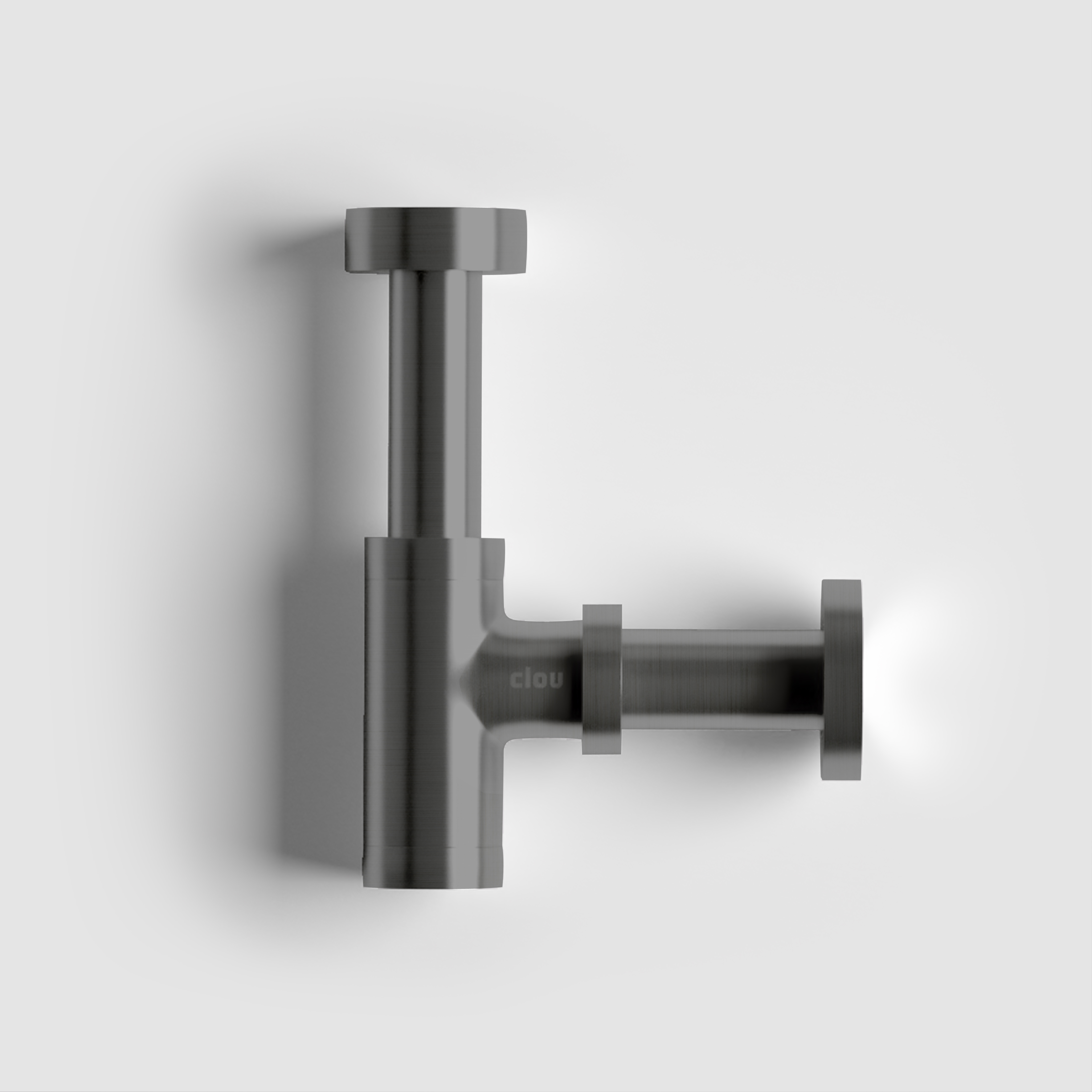 Clou Mini Suk fonteinsifon, gunmetal gebor. PVD, voor fonteintjes